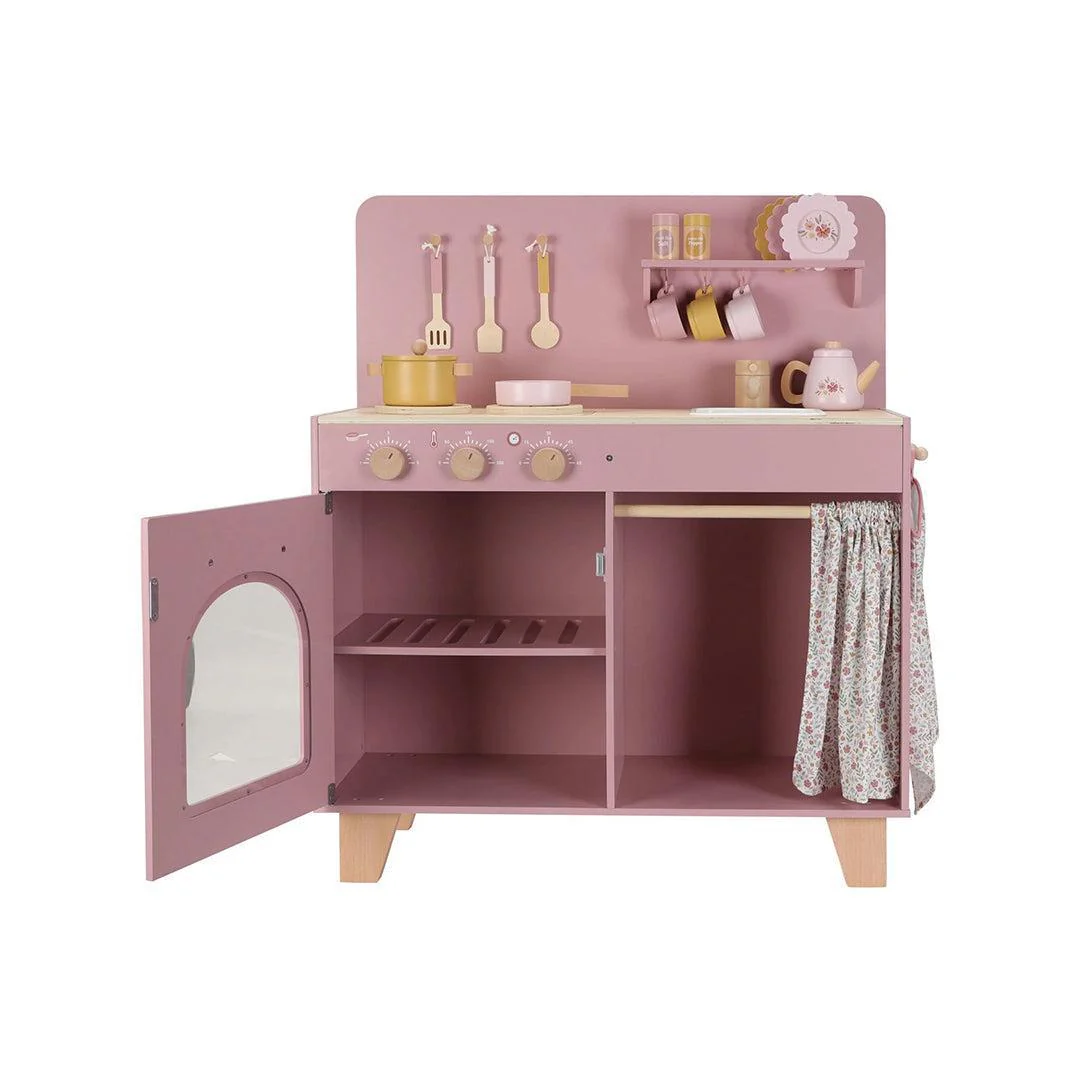 Little Dutch Wooden Play Kitchen Limited Edition - Pink - Image 9