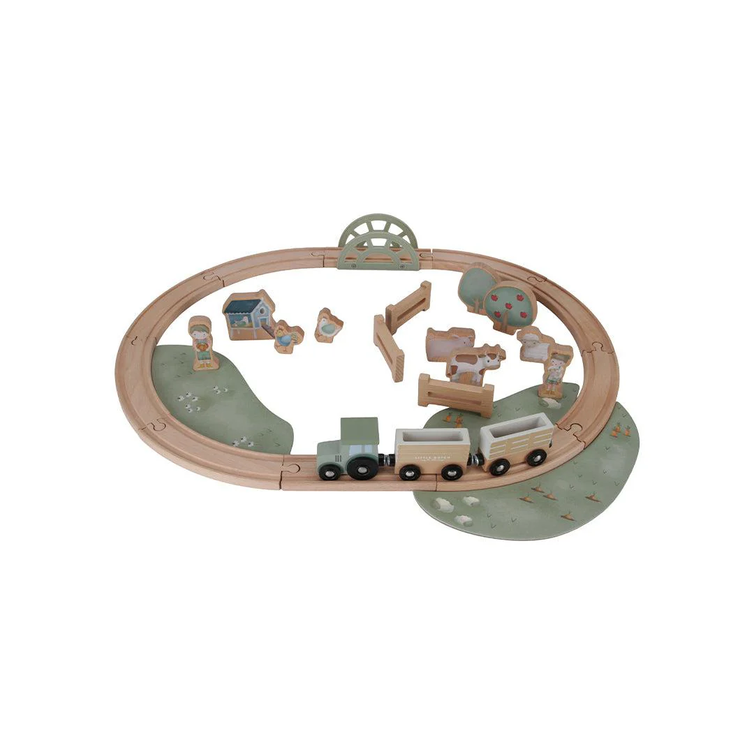 Little Dutch Wooden Train Track   - Little Farm