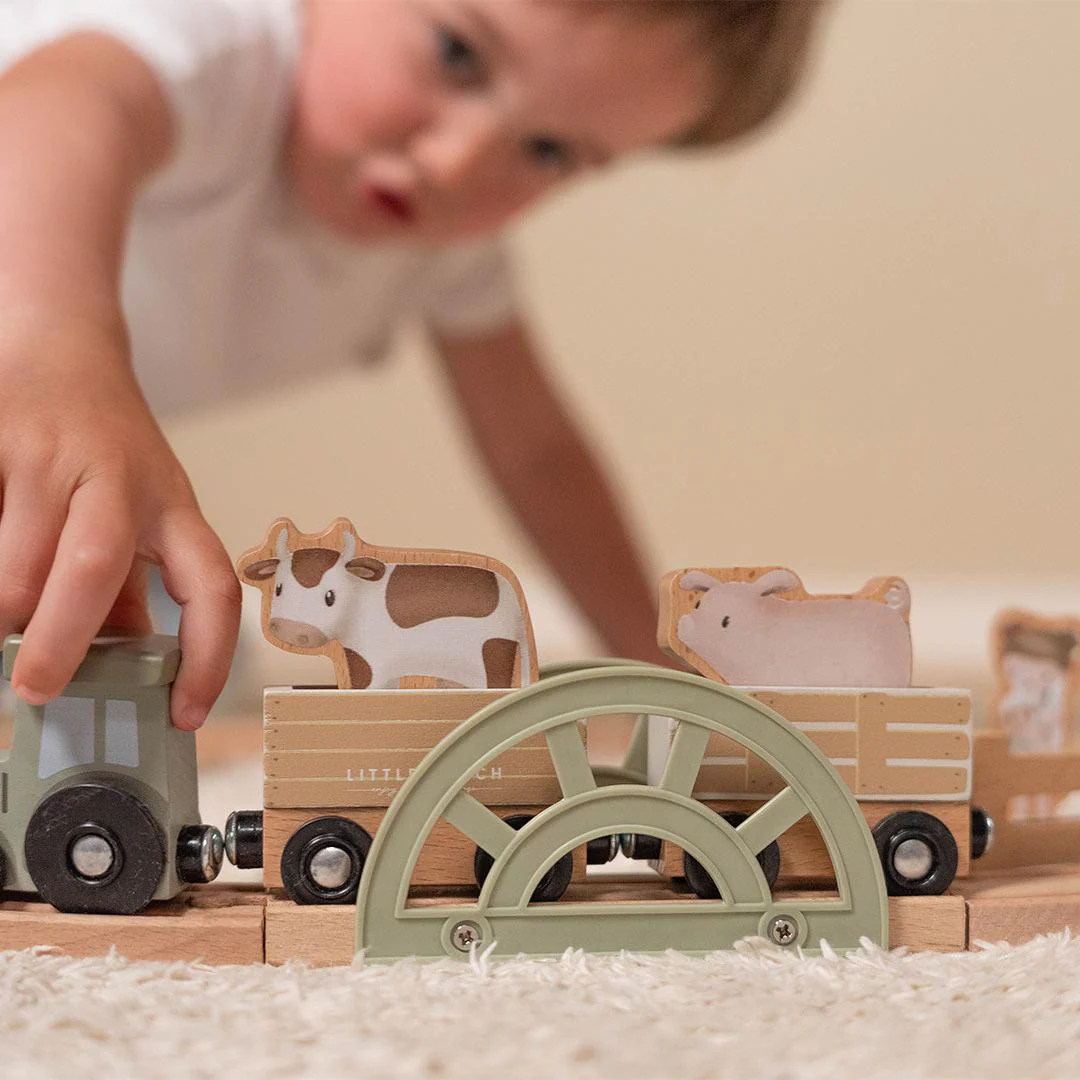 Little Dutch Wooden Train Track   - Little Farm - Image 2