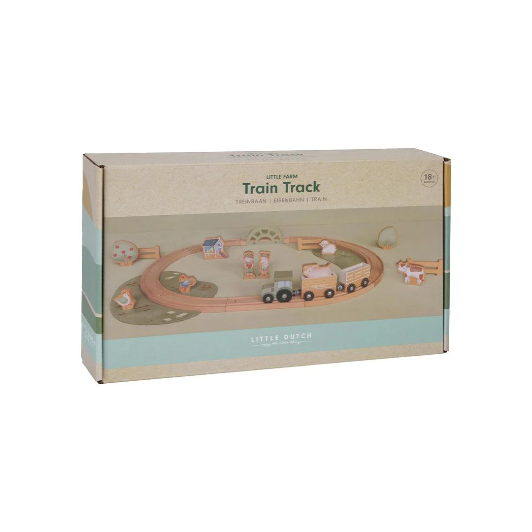 Little Dutch Wooden Train Track   - Little Farm - Image 5