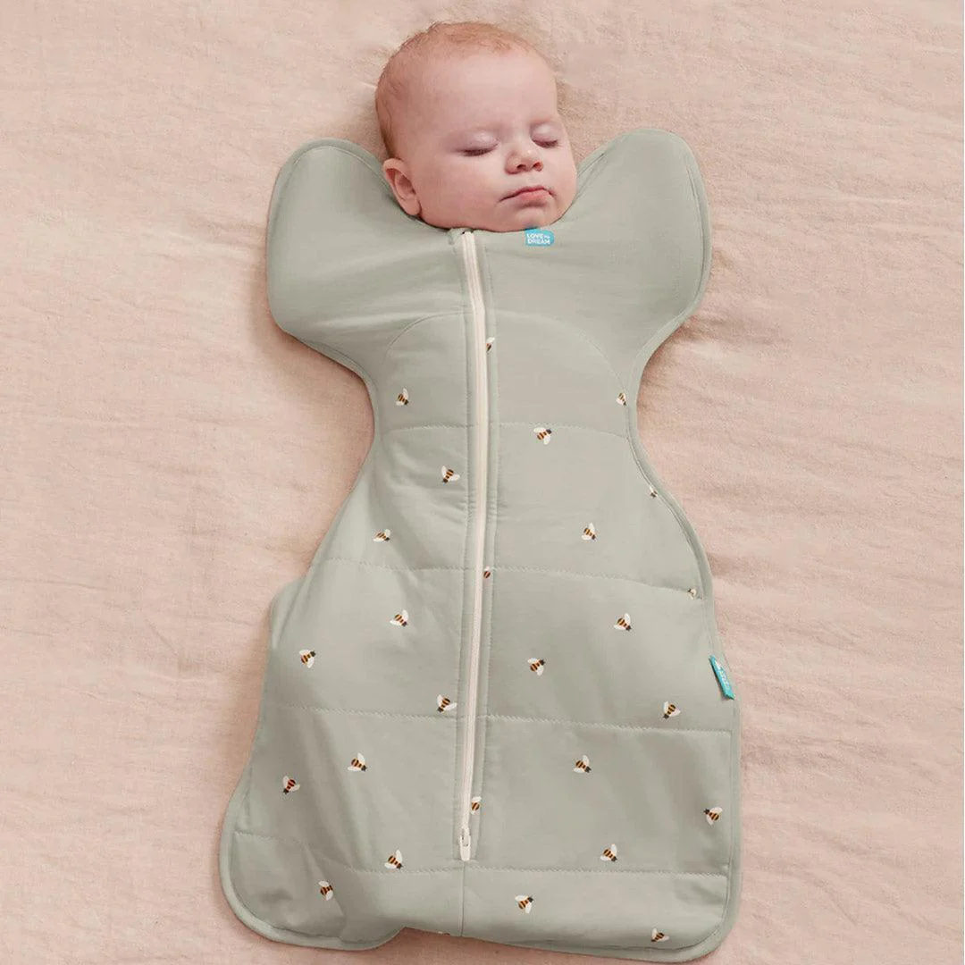 Love to Dream Swaddle Up (2.5 Tog) - Bees Olive - Image 6