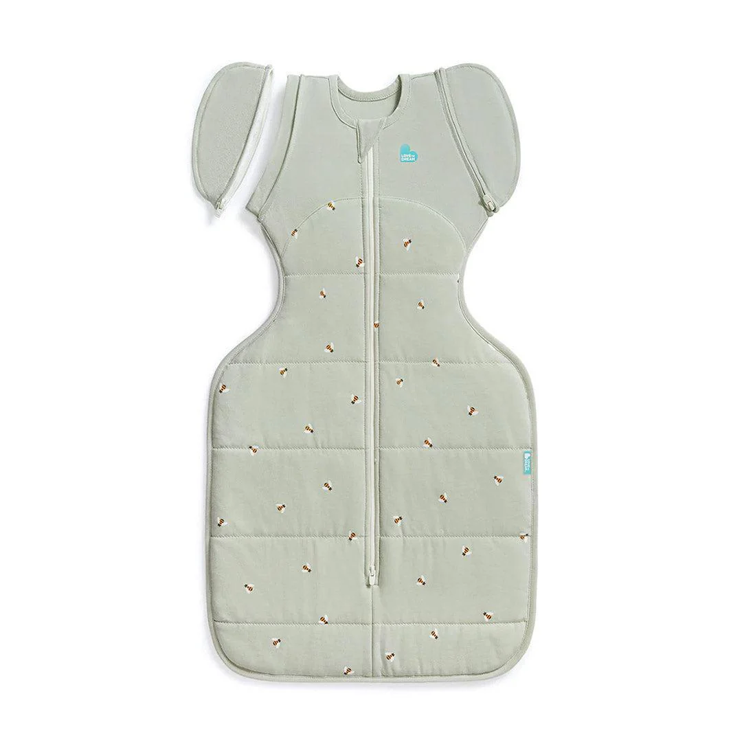 Love to Dream Swaddle Up Transition Bag (2.5 Tog) - Bees Olive