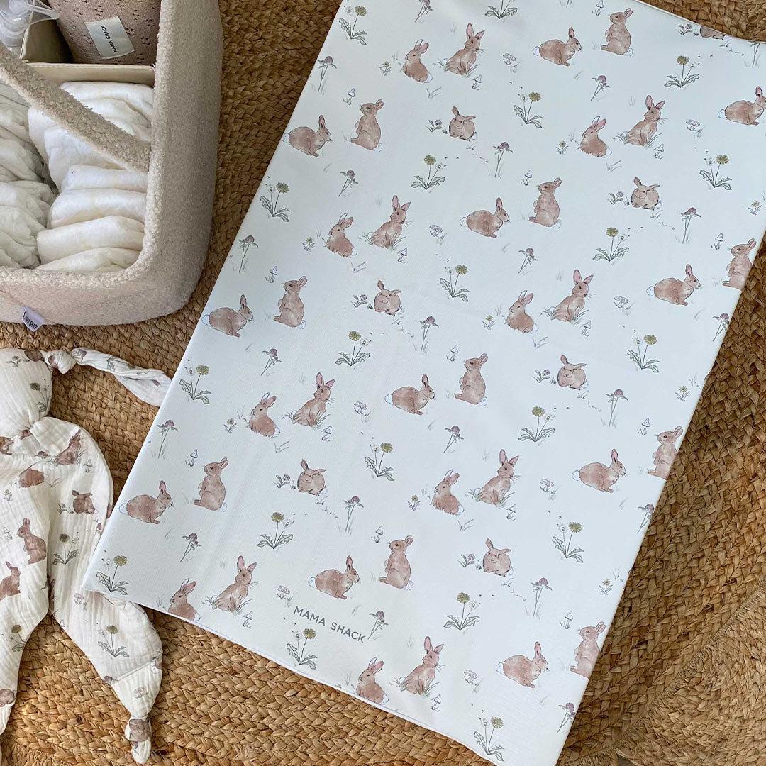 Mama Shack Anti Roll Changing Mat - Bunnies - Image 2