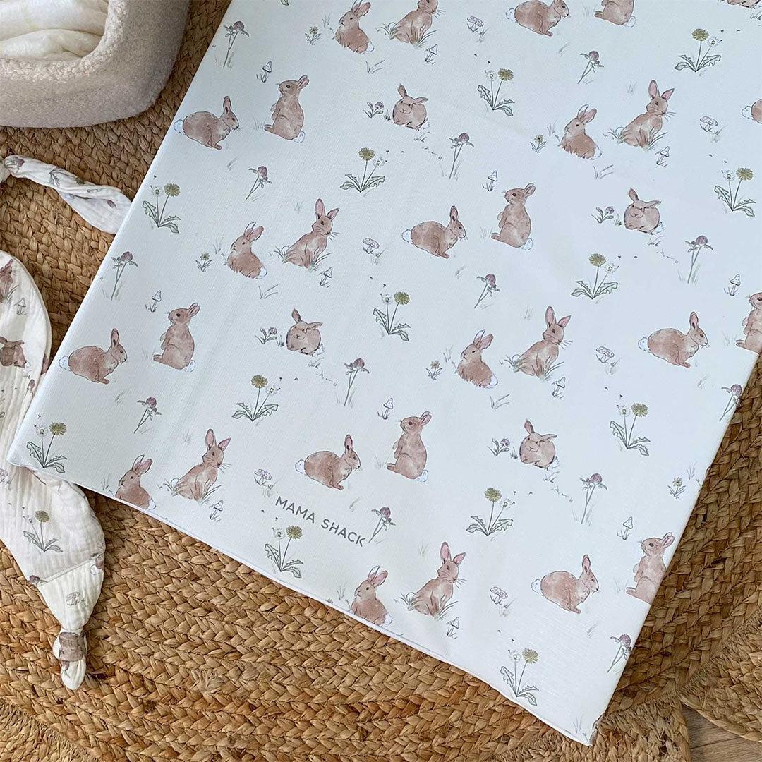 Mama Shack Anti Roll Changing Mat - Bunnies - Image 3