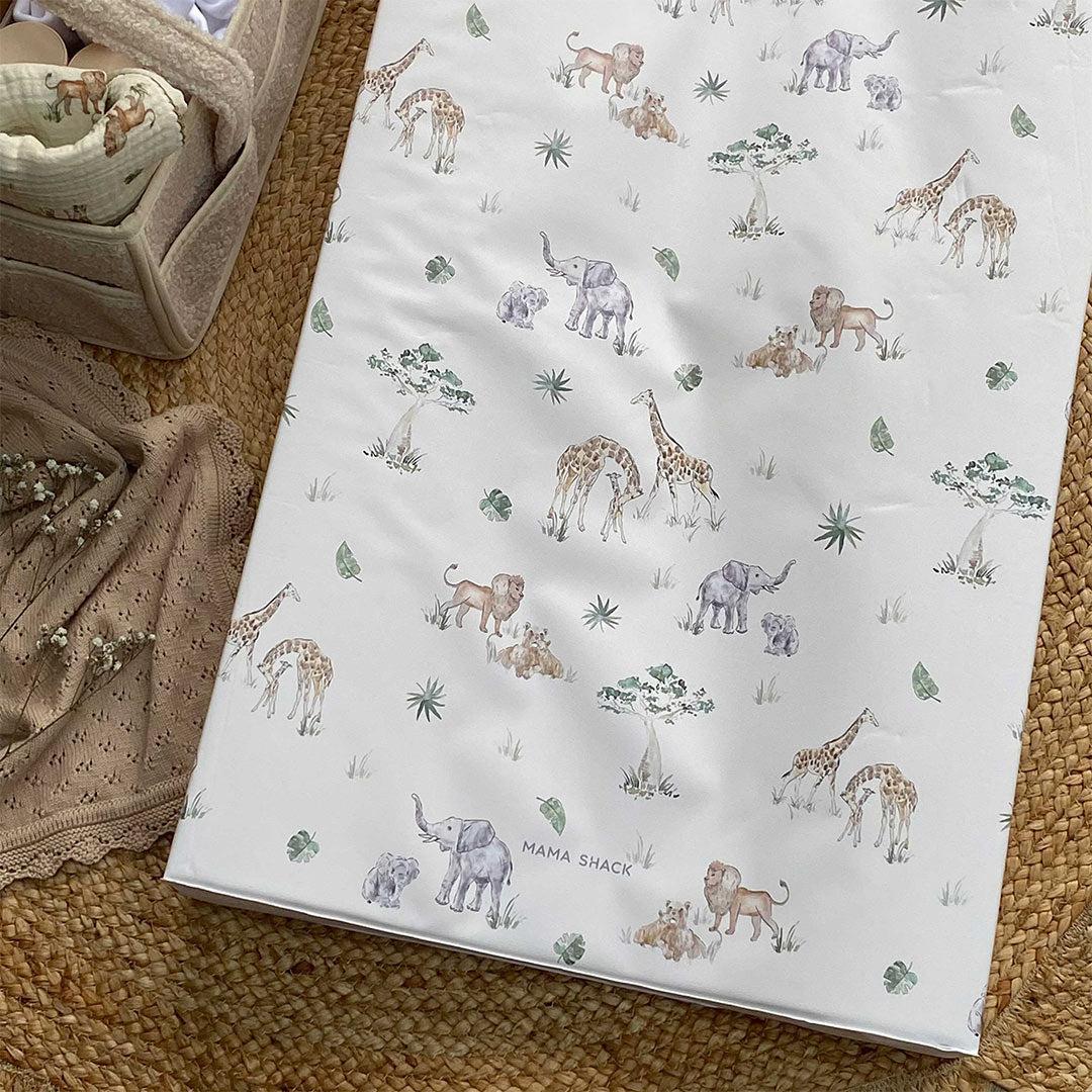 Mama Shack Anti Roll Changing Mat - Sweet Safari - Image 4