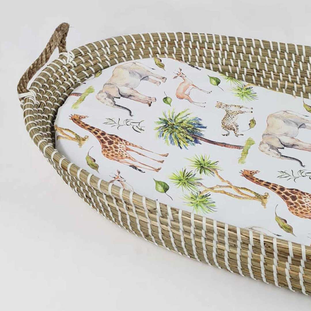 Mama Shack Changing Basket Liner - Wild Safari - Image 3