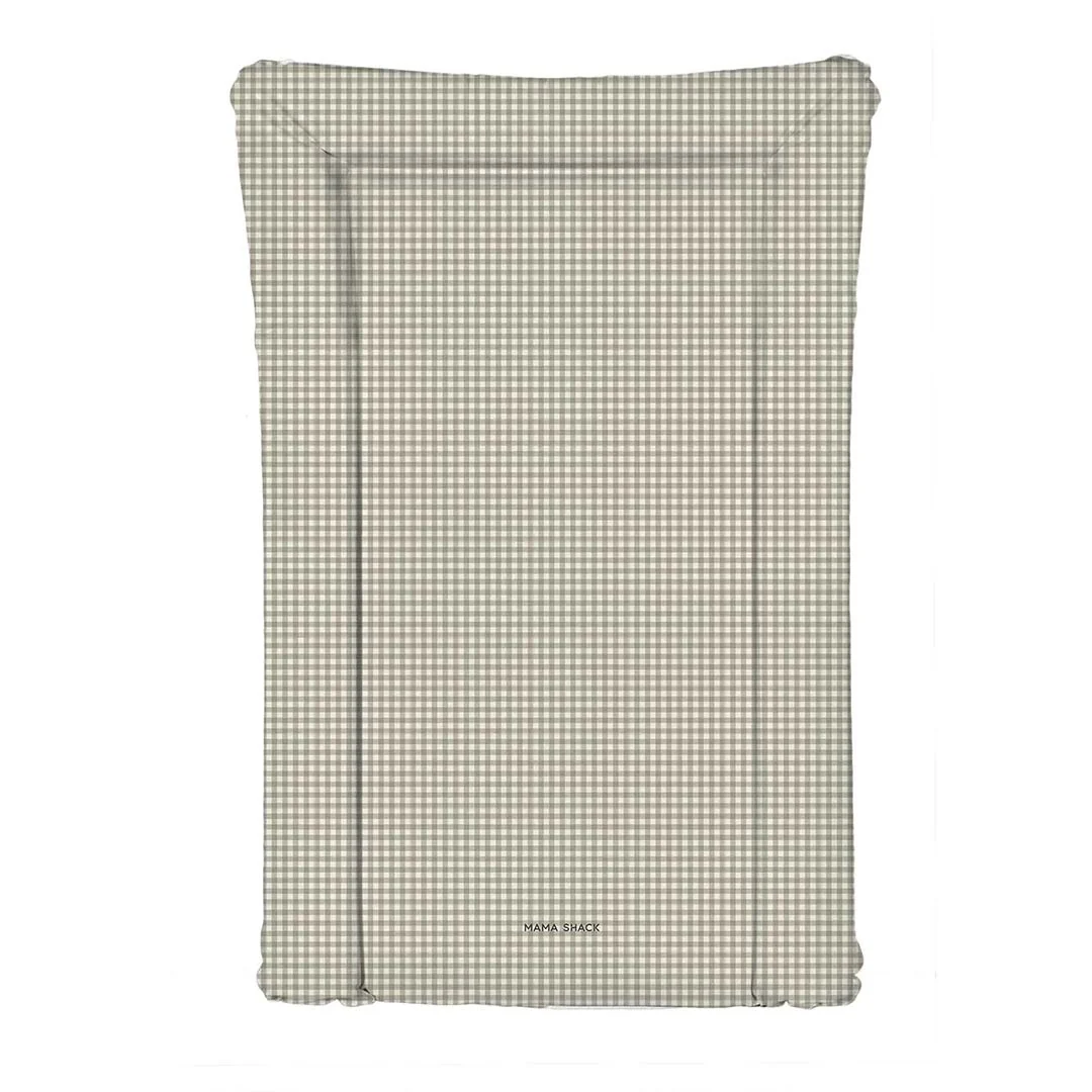 Mama Shack Changing Mat - Greige Gingham