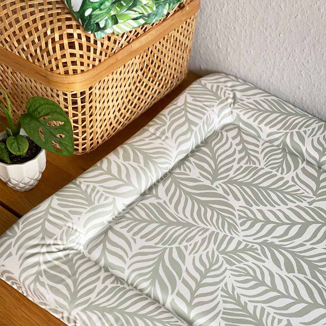 Mama Shack Changing Mat - Linear Leaf / Sage - Image 2