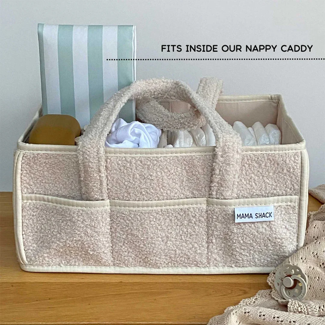 Mama Shack Foldable Travel Changing Mat - Candy Stripe - Sage - Image 2