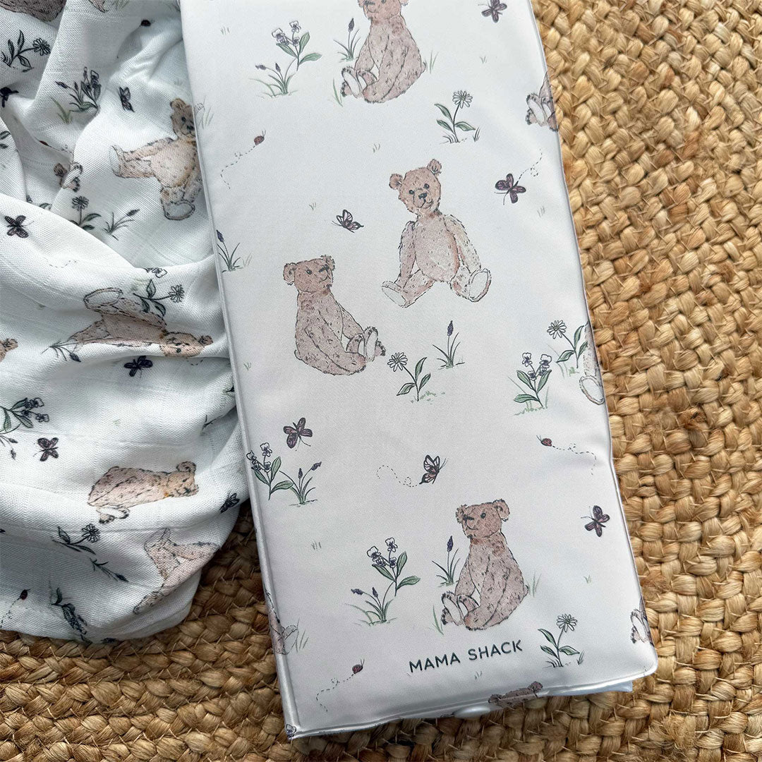 Mama Shack Foldable Travel Changing Mat - Vintage Bear - Image 3