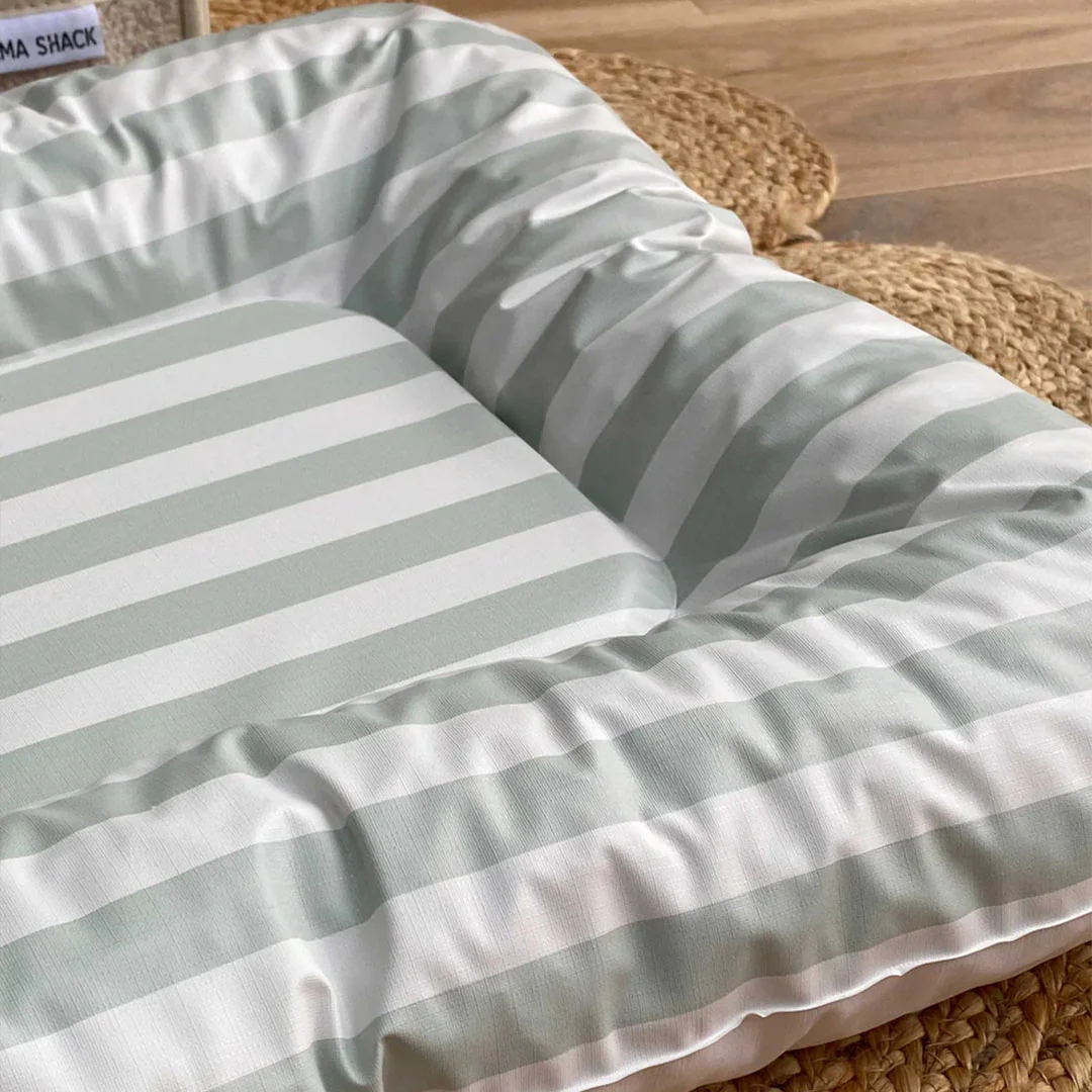 Mama Shack Nest Changing Mat - Candy Stripe - Sage - Image 3