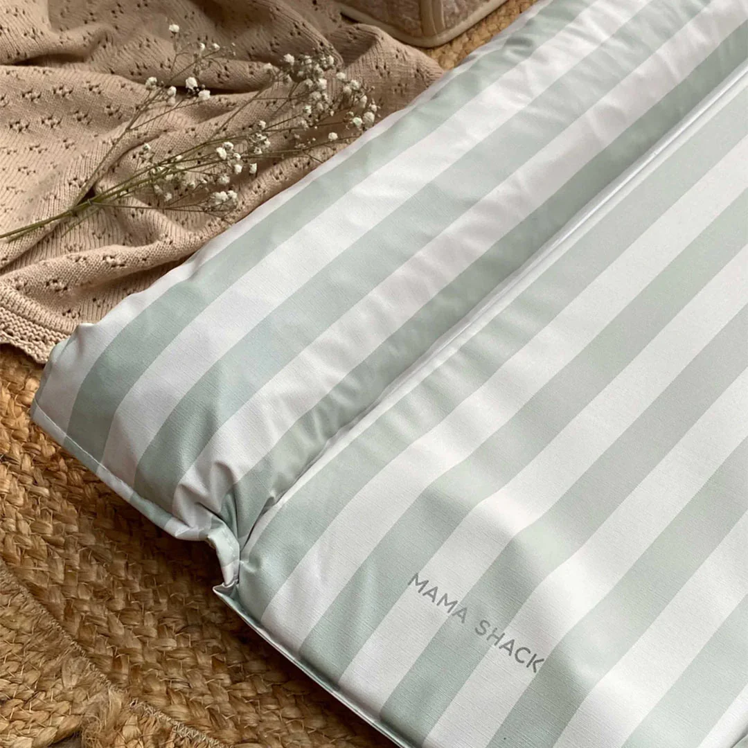 Mama Shack Nest Changing Mat - Candy Stripe - Sage - Image 4