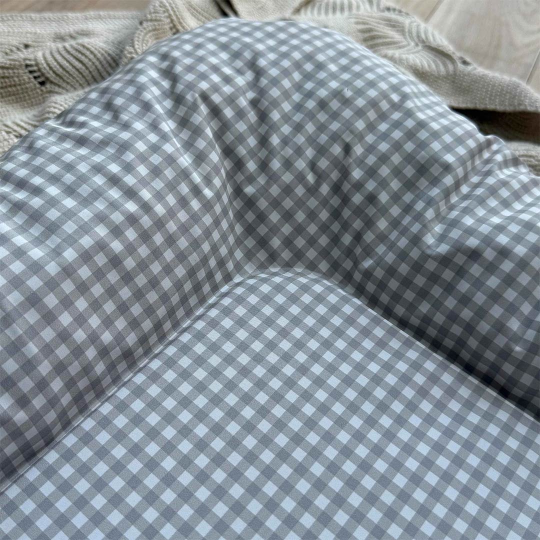 Mama Shack Nest Changing Mat - Greige Gingham - Image 4