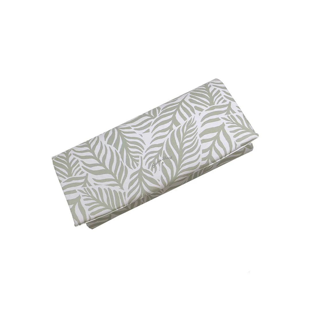 Mama Shack Foldable Travel Changing Mat - Linear Leaf / Sage