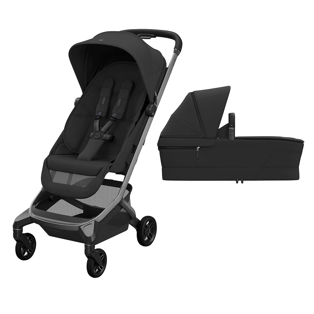 Maxi-Cosi Fame Cabin Stroller & Carrycot Bundle - Onyx Black