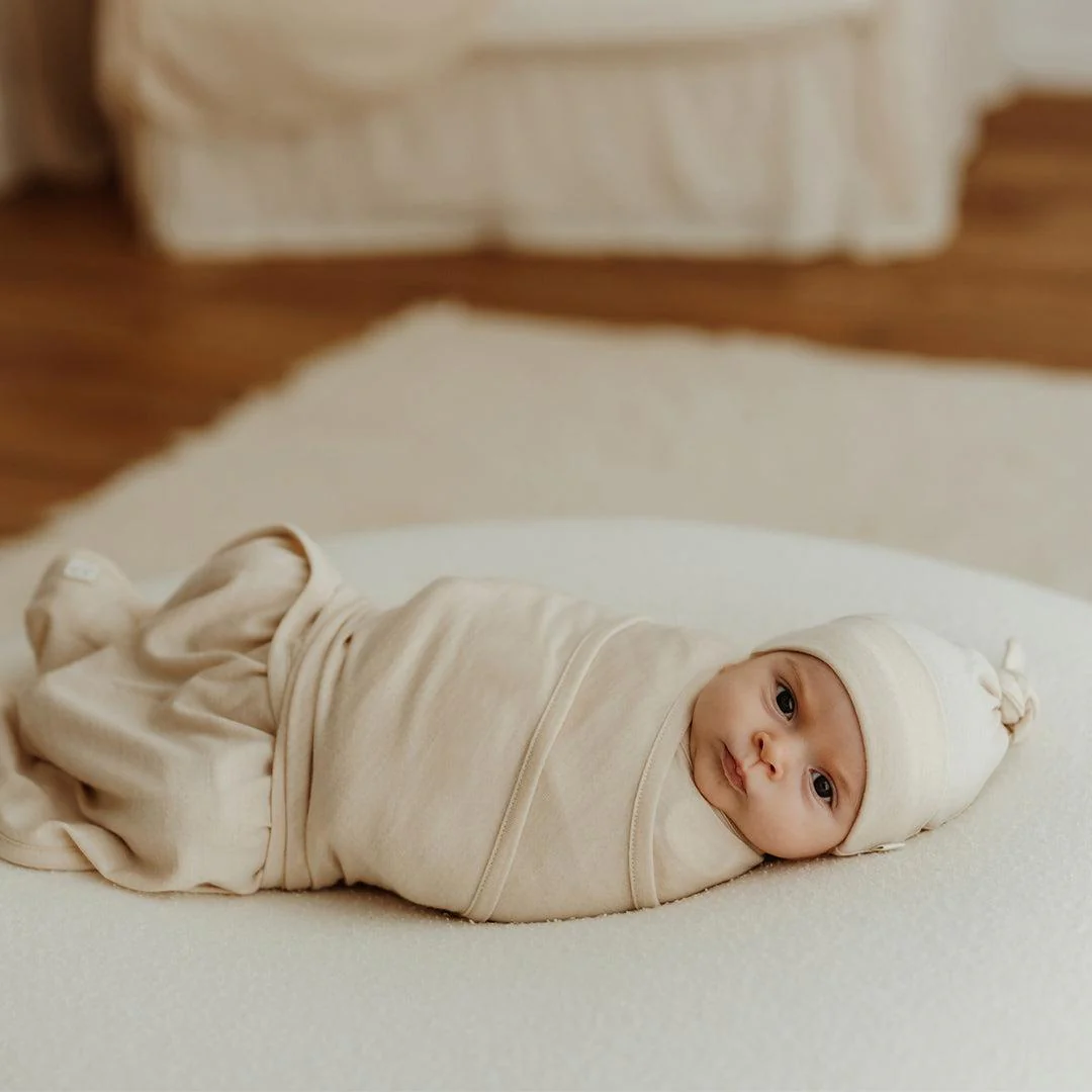 Merino Kids Cocooi Baby Wrap - Natural - Image 2