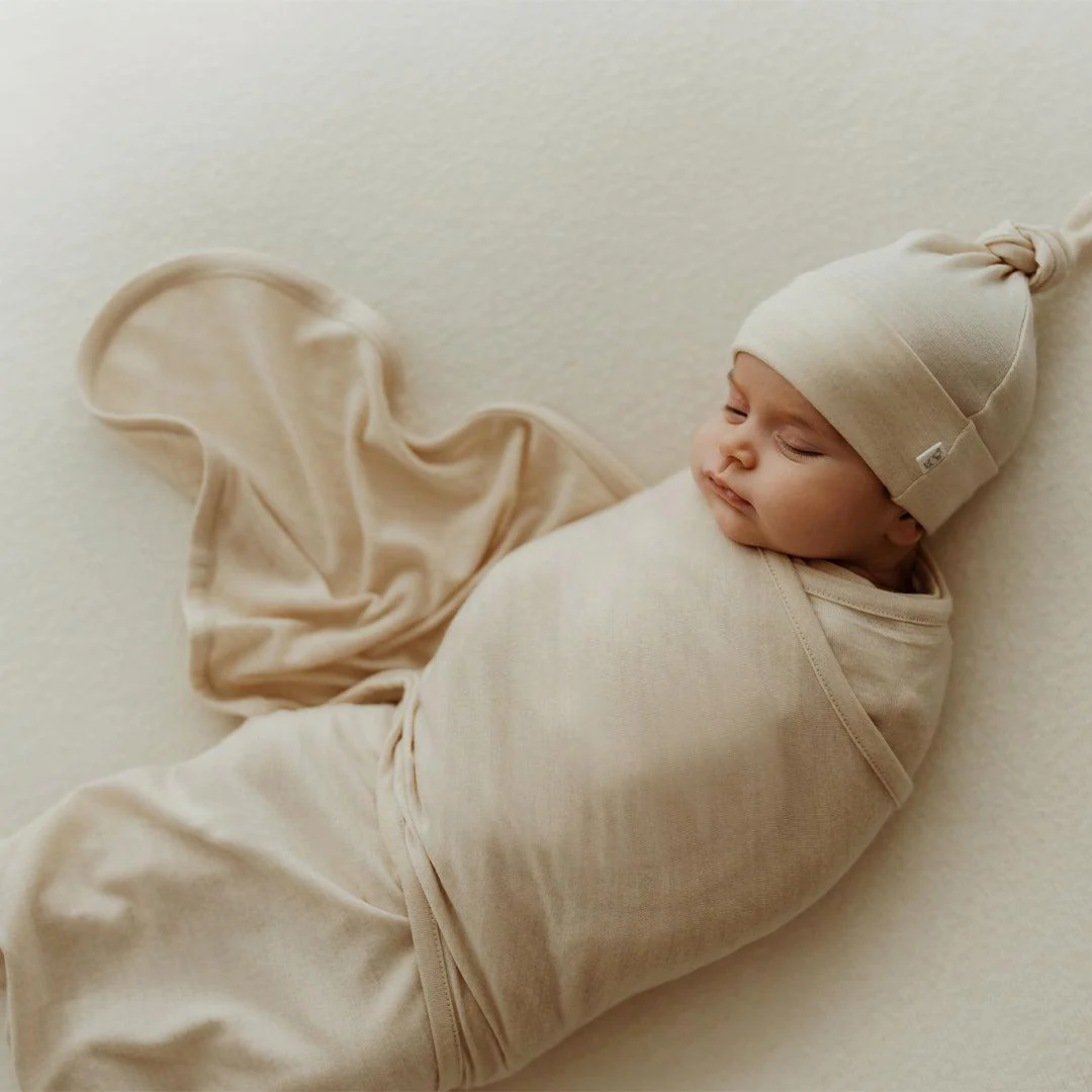 Merino Kids Cocooi Baby Wrap - Natural - Image 3