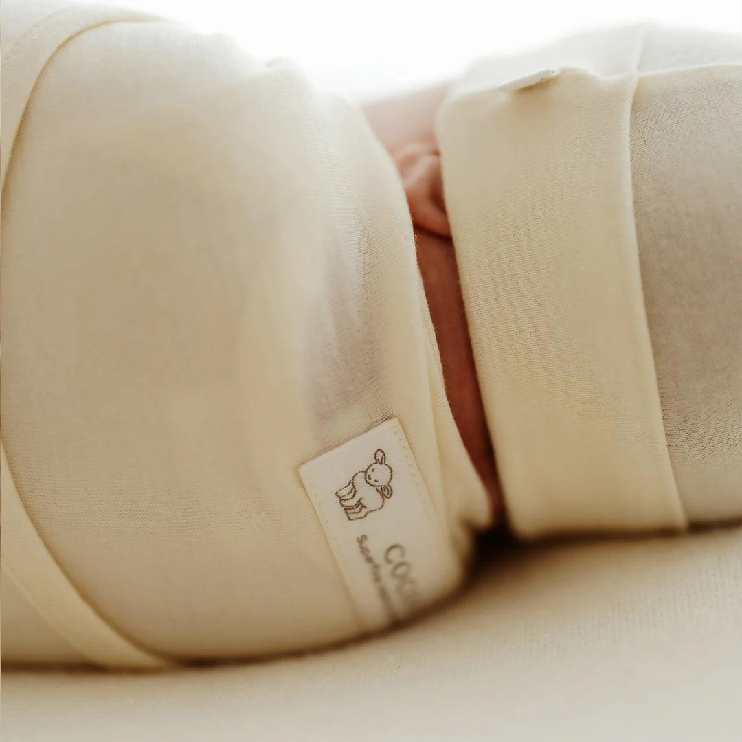 Merino Kids Cocooi Baby Wrap - Natural - Image 4