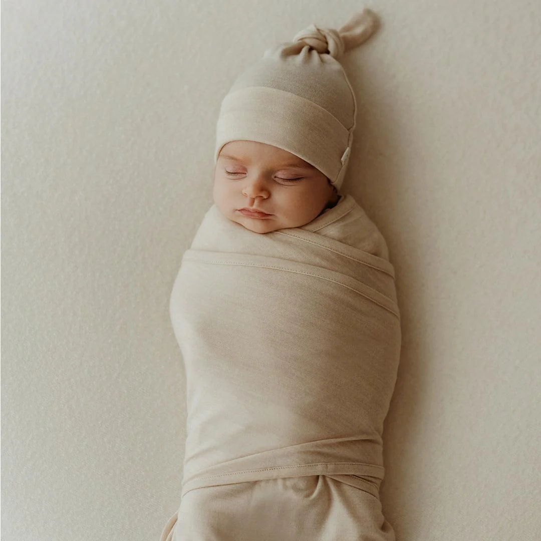 Merino Kids Cocooi Baby Wrap - Natural - Image 6