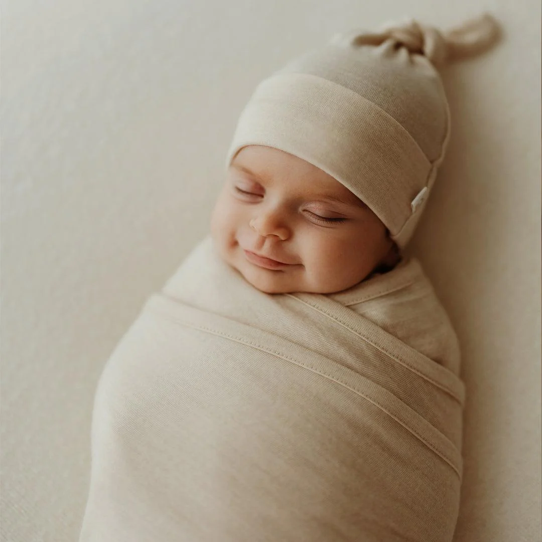 Merino Kids Cocooi Baby Wrap - Natural - Image 7