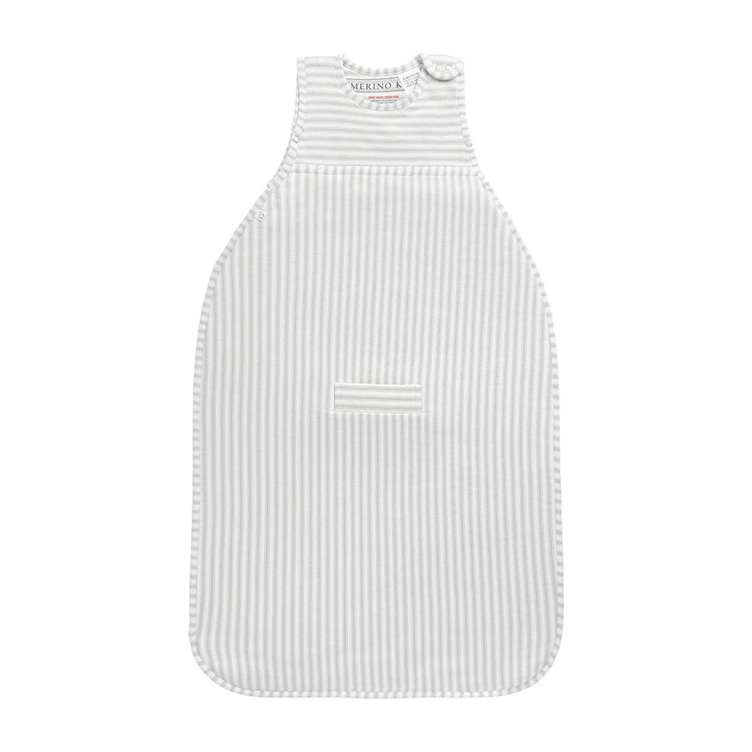 Merino Kids Go Go Sleeping Bag - Duvet Weight - Variegated Stripe Mist