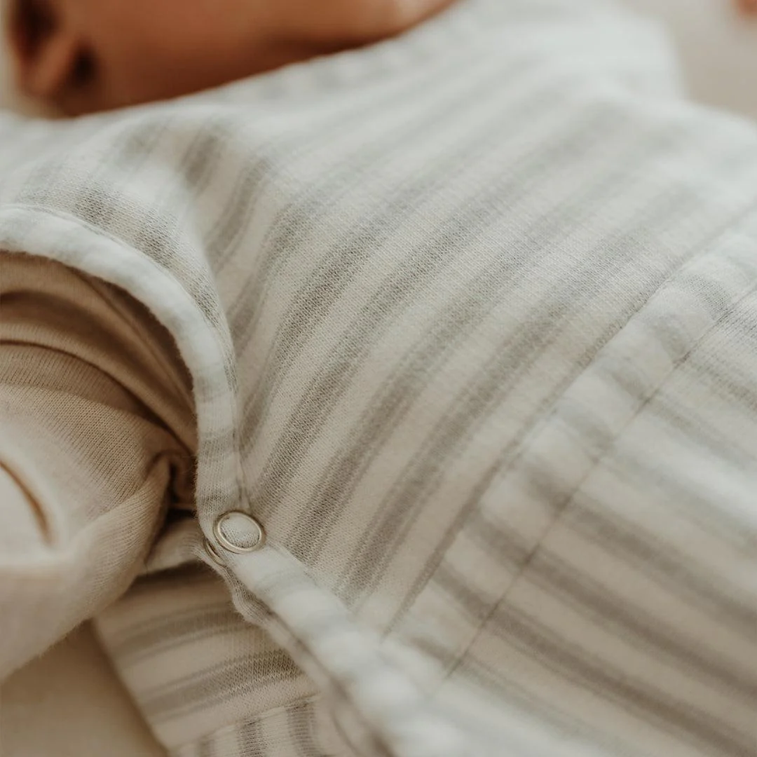 Merino Kids Go Go Sleeping Bag - Duvet Weight - Variegated Stripe Mist - Image 3