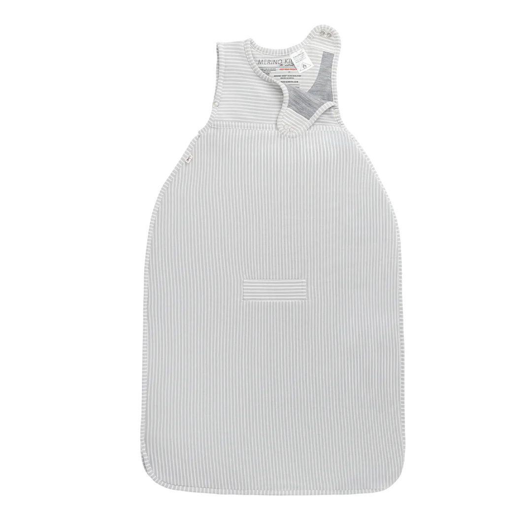 Merino Kids Go Go Sleeping Bag - Standard Weight - Turtle Dove Stripe - Image 13