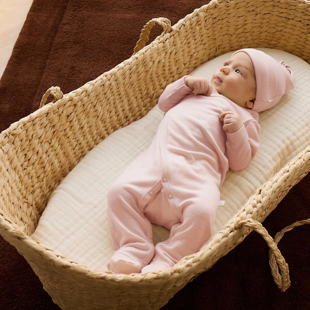 Merino Kids Merino Wrap Onepiece - Cloud Pink - Image 2