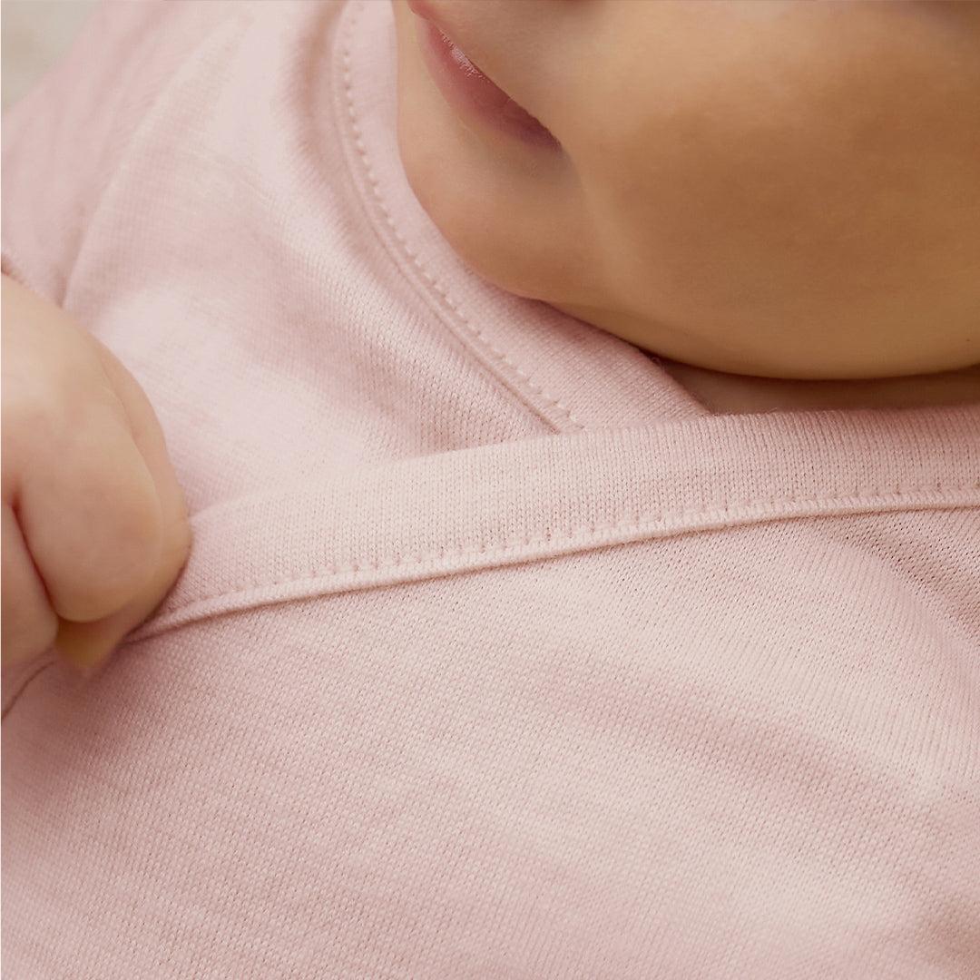 Merino Kids Merino Wrap Onepiece - Cloud Pink - Image 4