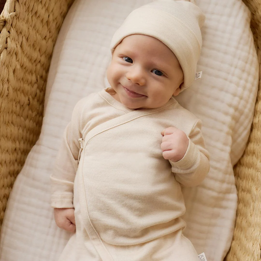 Merino Kids Merino Wrap Onepiece - Natural - Image 5