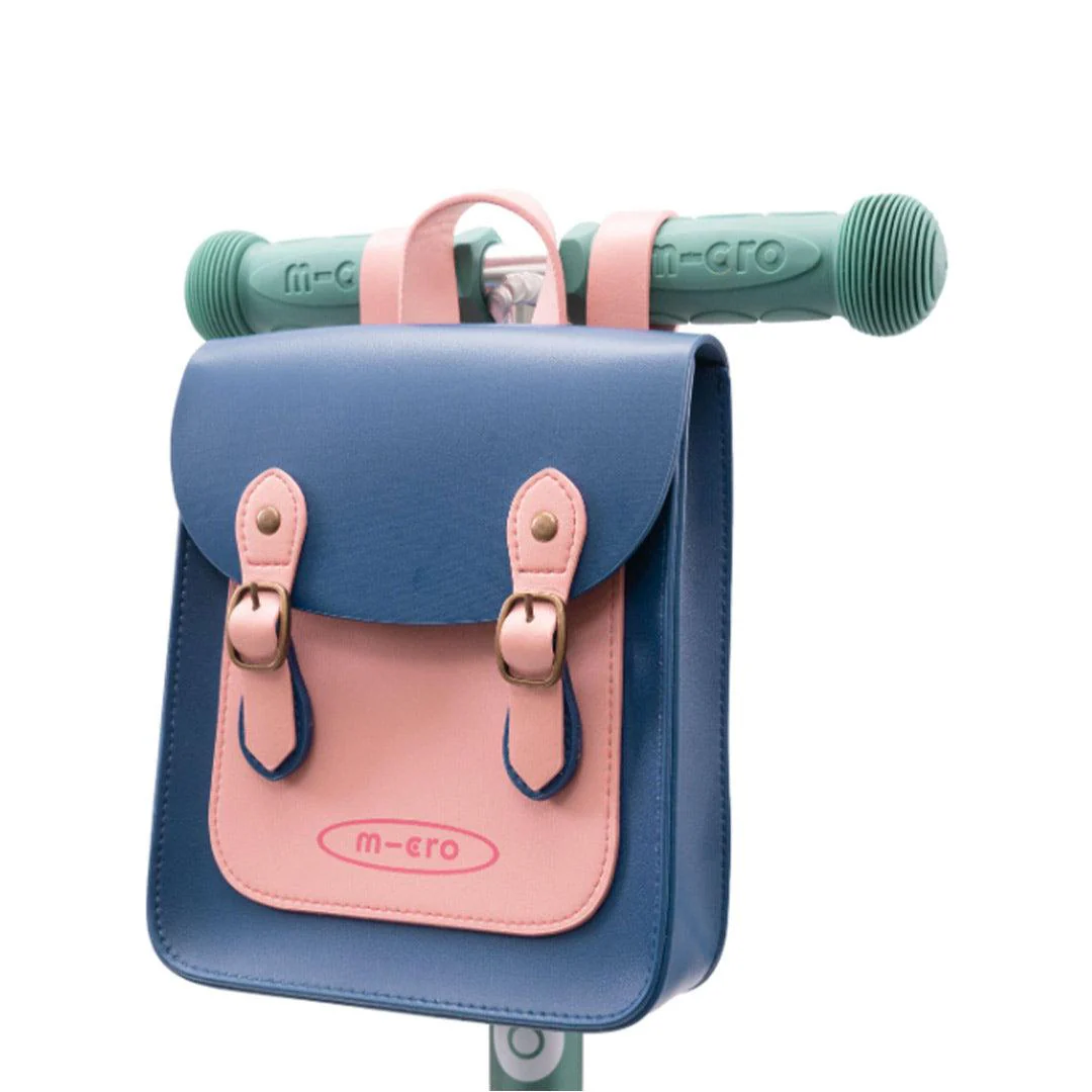 Micro Scooters Eco Satchel - Navy - Pink - Image 2