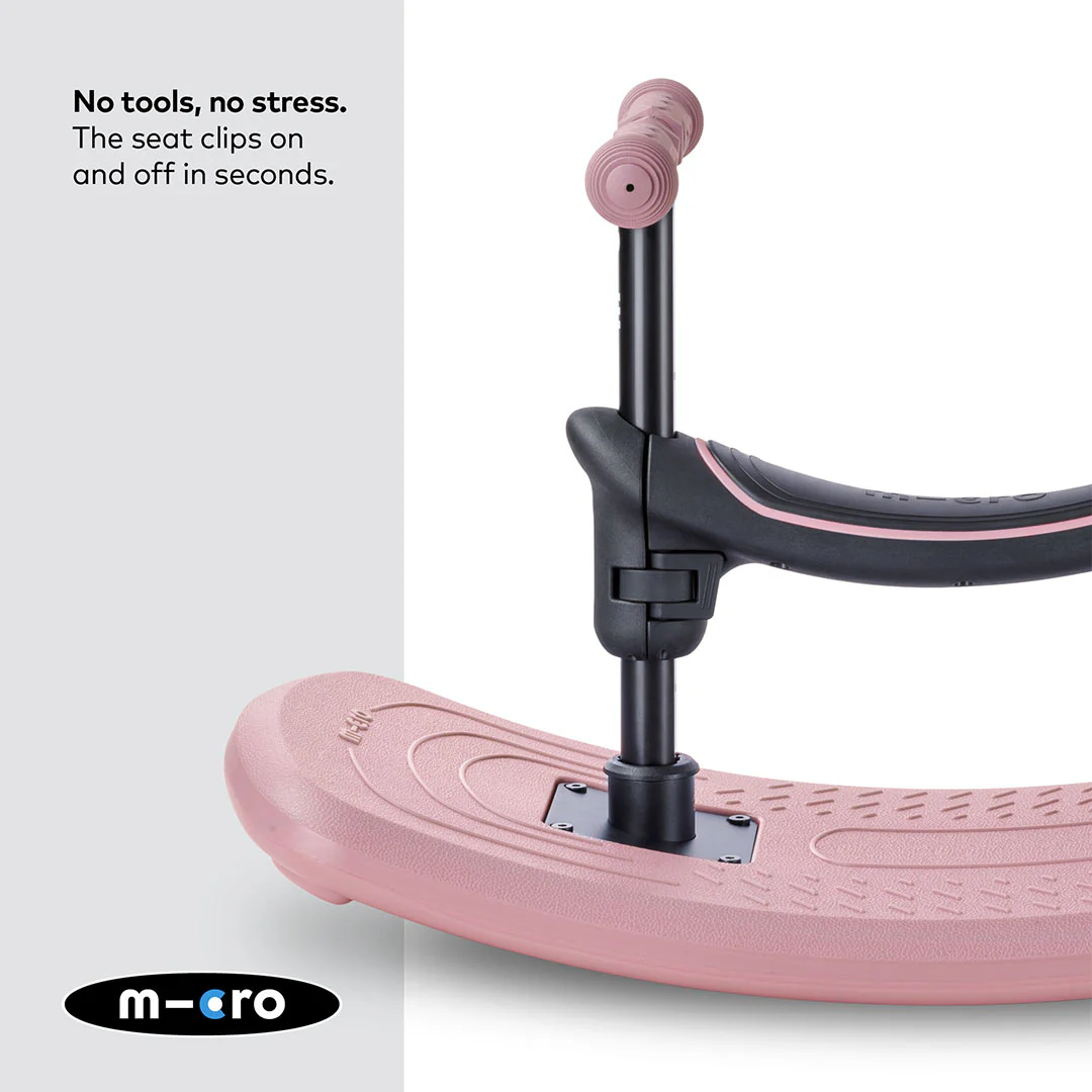 Micro Scooters Mini Deluxe LED Rock And Go Scooter - Rose Pink - Image 4