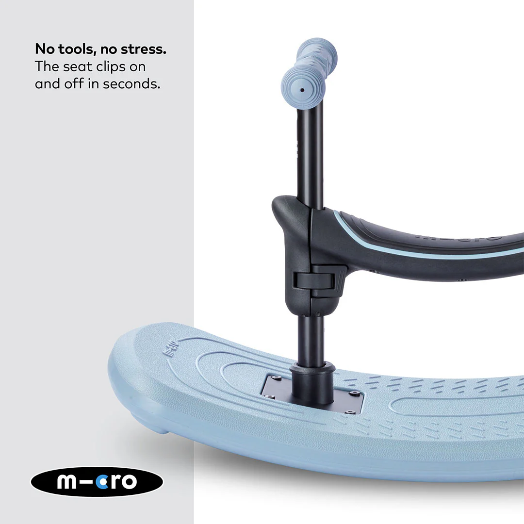 Micro Scooters Mini Deluxe LED Rock And Go Scooter - Soft Blue - Image 4