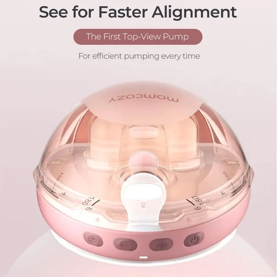 Momcozy Air 1 Ultra-slim Double Breast Pump - Pink / White - Image 4