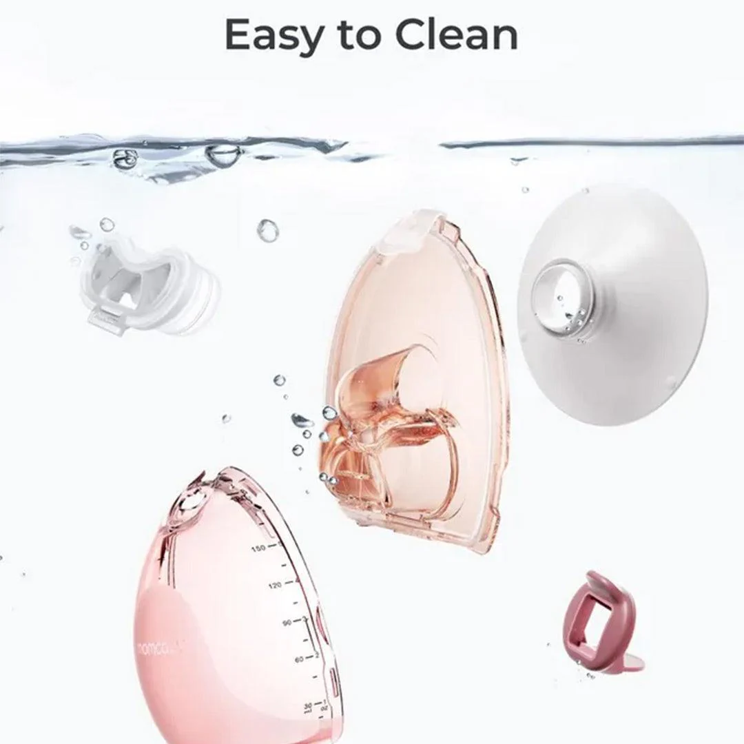 Momcozy Air 1 Ultra-slim Double Breast Pump - Pink / White - Image 6