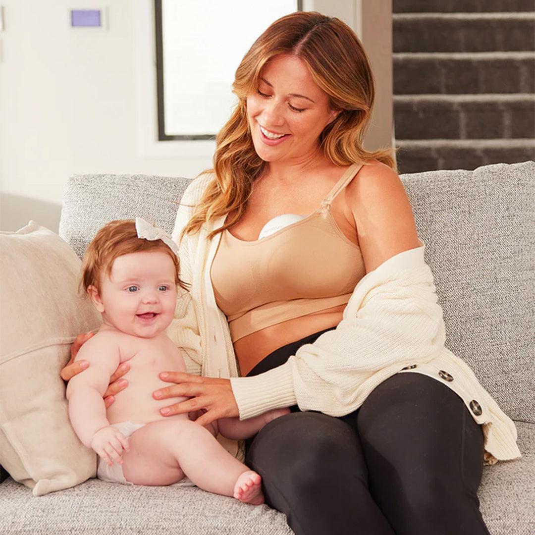 Momcozy M5 Wearable Electric Breast Pump - White - Image 2