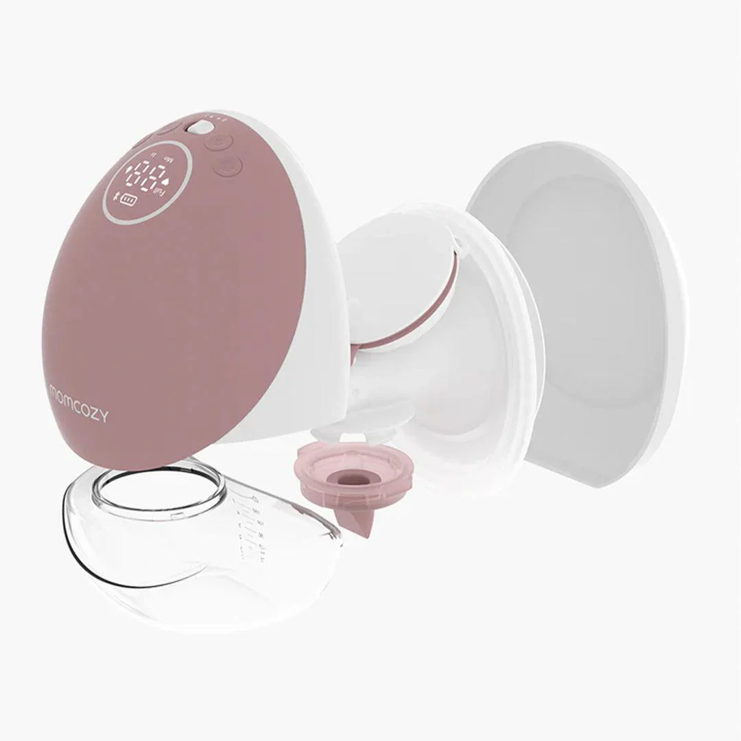 Momcozy M9 Double Breast Pump - Pink / White - Image 12