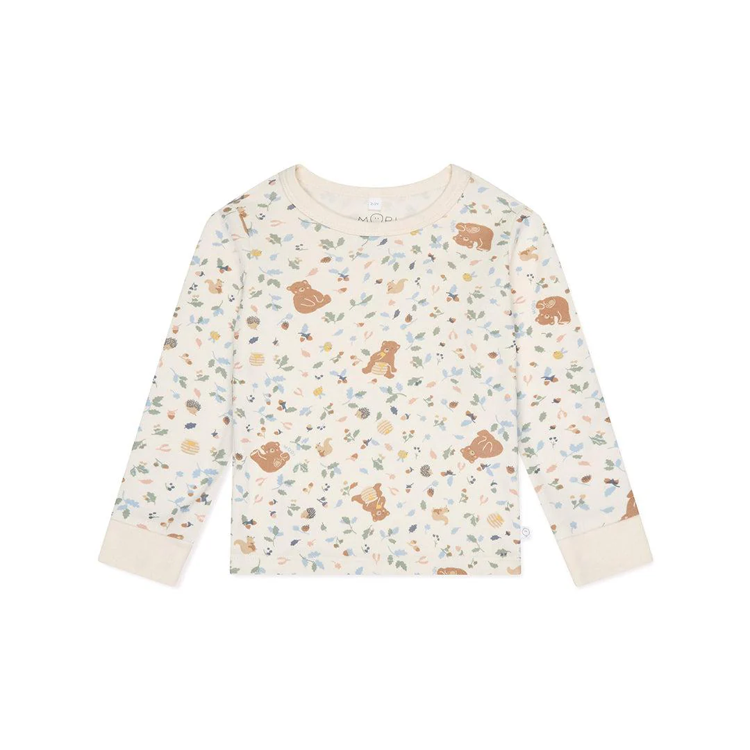 MORI Bear Print Pyjamas - Honey Bear Print - Image 8