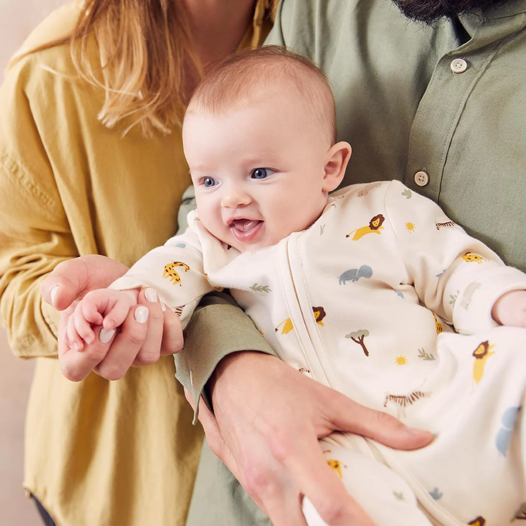 MORI Clever Zip Sleepsuit - Safari - Image 2