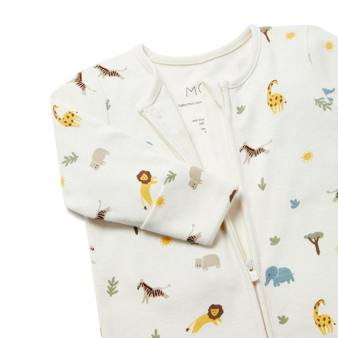 MORI Clever Zip Sleepsuit - Safari - Image 4