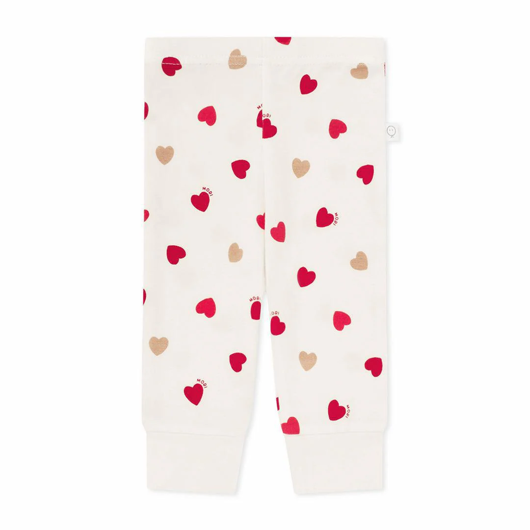 MORI Loveheart Pyjamas - Hearts & Cream - Image 4