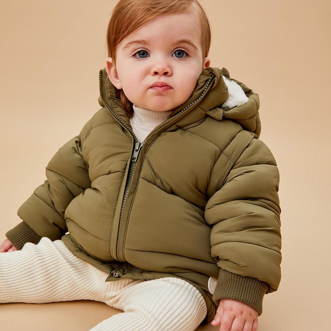 MORI Recycled Waterproof 3-In-1 Padded Coat - Olive - Image 2