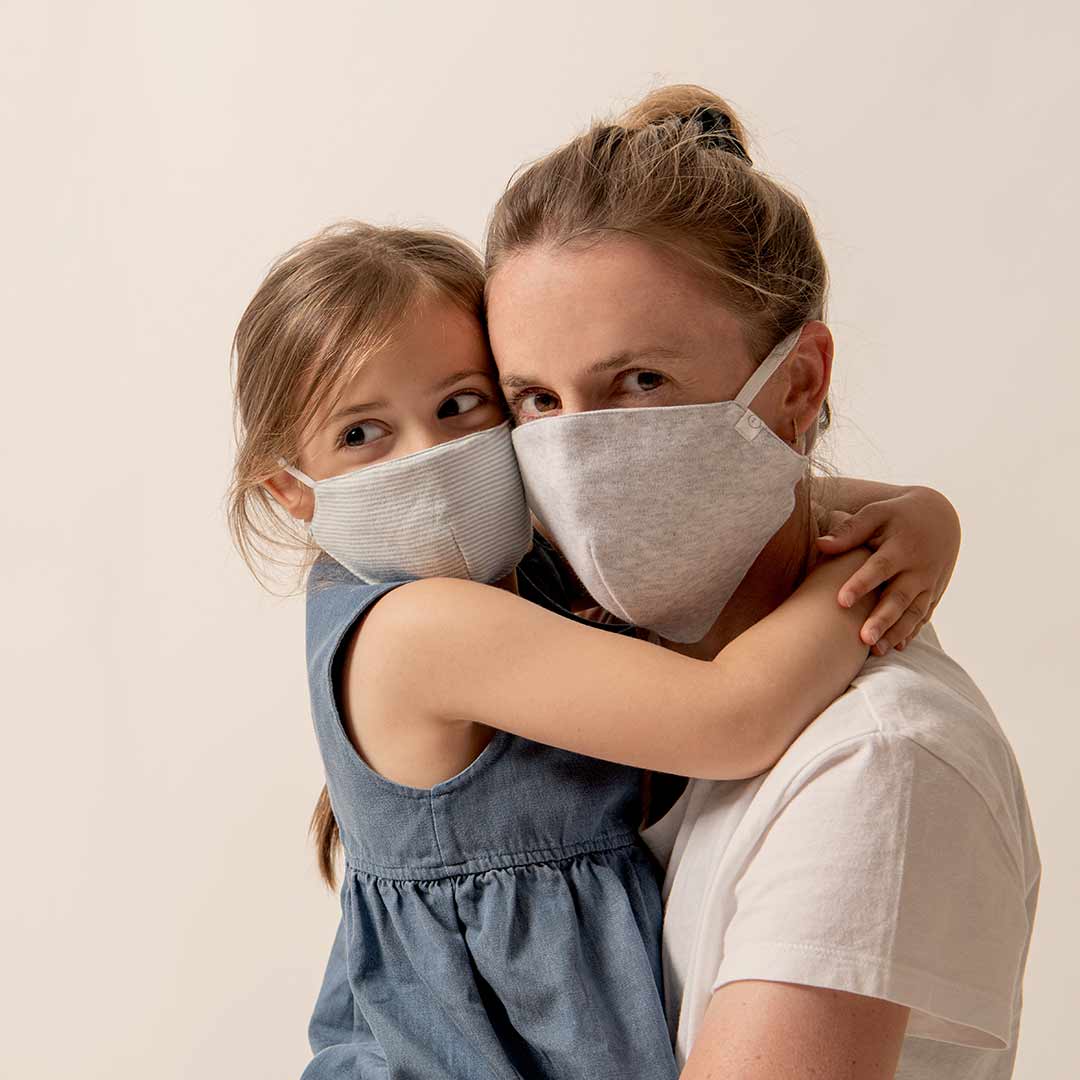 MORI Reusable Adult Face Mask - Grey - Image 2