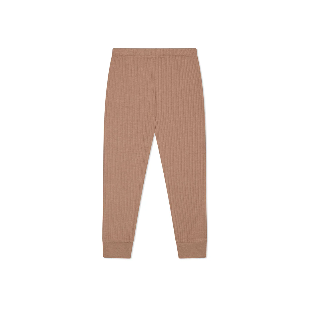 MORI Ribbed Bear Face Pyjamas - Bear + Brown - Image 8