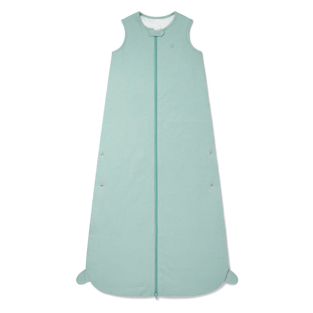 MORI Ribbed Front Opening Year Round Sleeping Bag 1.5 TOG - Mint - Image 3