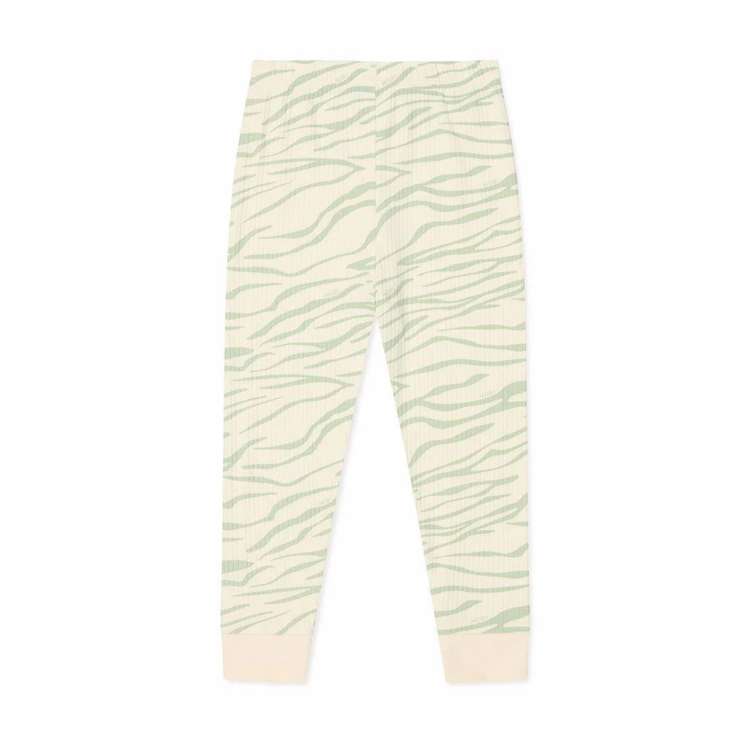 MORI Ribbed Zebra Stripe Pyjamas - Zebra - Image 4