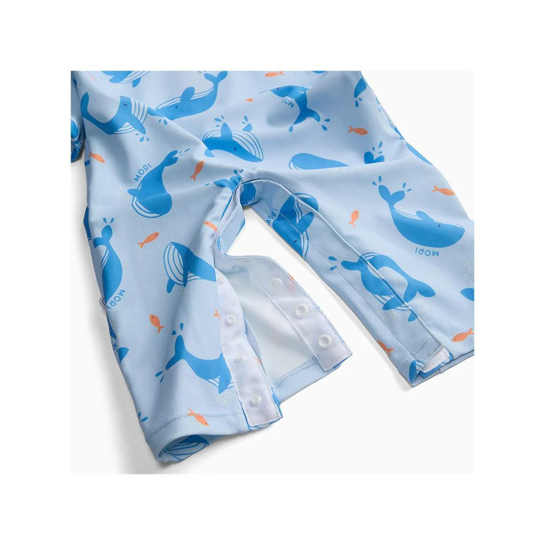 MORI Sun Safe Suit - Blue Whale Print - Image 2