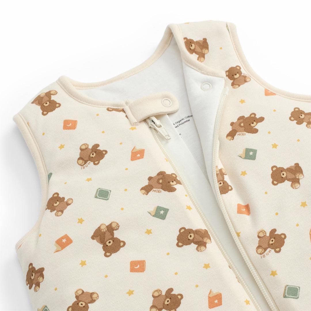 MORI Teddy Bear Front Opening Sleeping Bag 2.5 TOG - Teddy Bear Print - Image 3