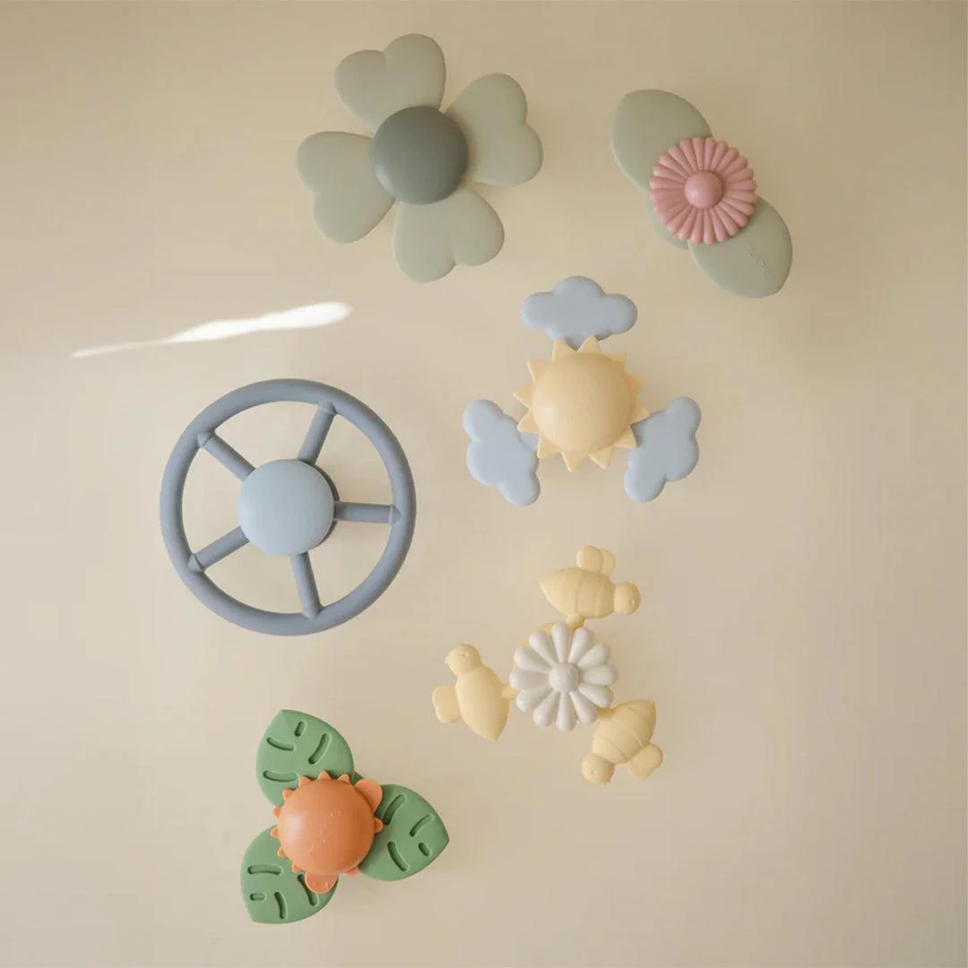 Mushie Bee Suction Spinner Toy - Buttercup - Image 2