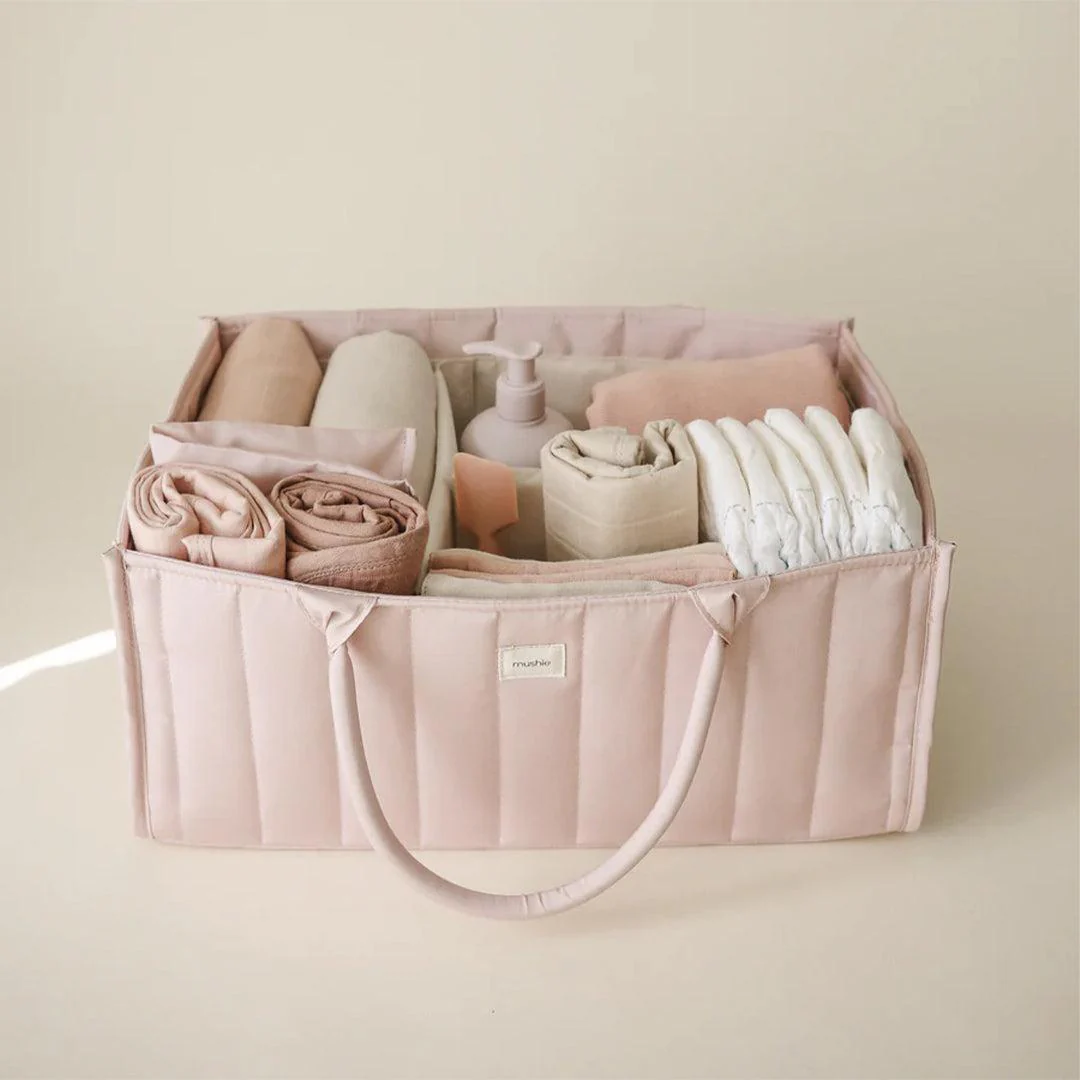 Mushie Nappy Caddy - Blush - Image 2